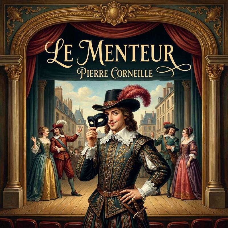 Illustration pour la fiche bac français 2026 : Le Menteur de Pierre Corneille