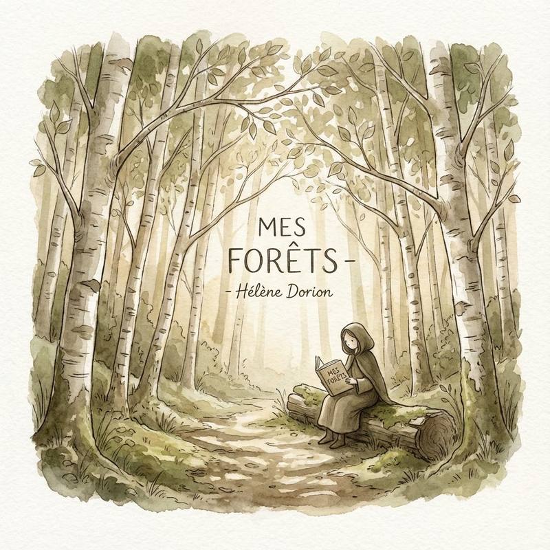 Illustration pour la fiche bac français 2026 : Mes forêts d'Hélène Dorion